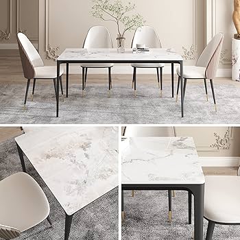 キッチンテーブル Amazon.com - ZckyCine Kitchen & Dining Room Tables for 6-8